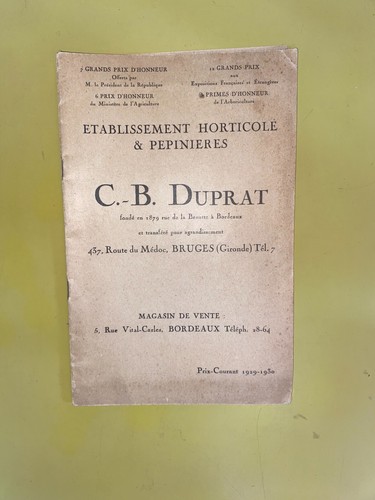Catalogue établissement