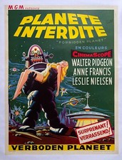 Affiche originale belge PLANETE INTERDITE Forbidden Planet FRED M. WILCOX 1956