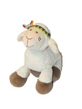 Doudou peluche Mouton blanc Indien  Lascar 25 cm