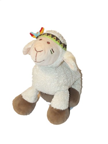 Doudou peluche mouton blanc - peluche,