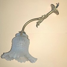 ancien Abat-Jour applique suspension tulipe pâte de verre  ART DECO Ø14cm