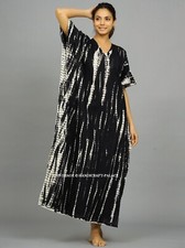 Caftan Noir Beige, Shibori Tie