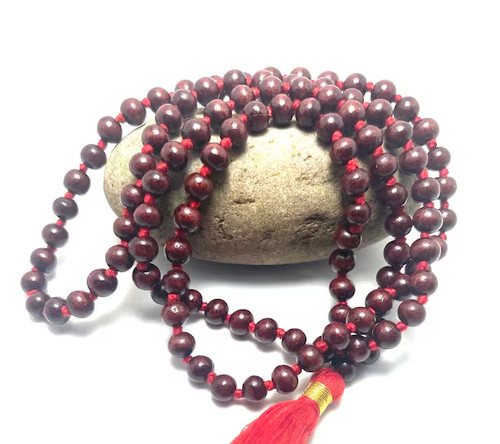 Rare collier bois santal - rare, en