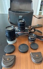 Appareil photo argentique 35 mm Leicaflex Leitz Wetzlar Germany avec 3 objectifs