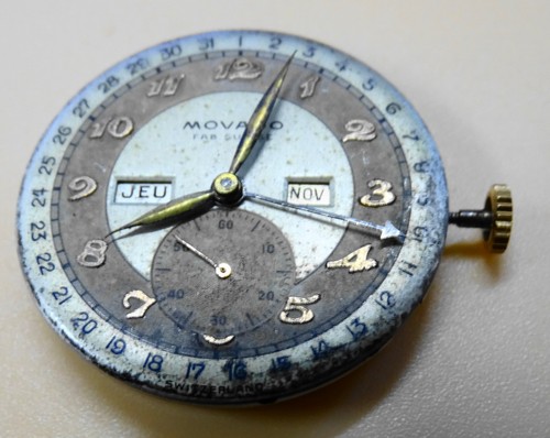 Ancien mouvement cadran - cadran, et