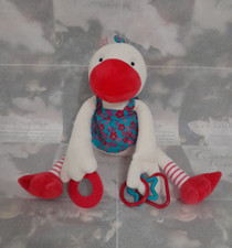 C88/ Doudou Canard Orchestra Premaman Peluche D'Activités Anneaux Dentition  ++