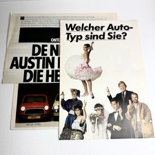 AUSTIN MINI MAYFAIR ROVER VITESSE / lot de 3 brochures / Rai NL DE