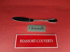 COUTEAU POISSON CHINON FRANCE 19.8 CM CHRISTOFLE BEL ÉTAT MÉTAL ARGENTÉ 