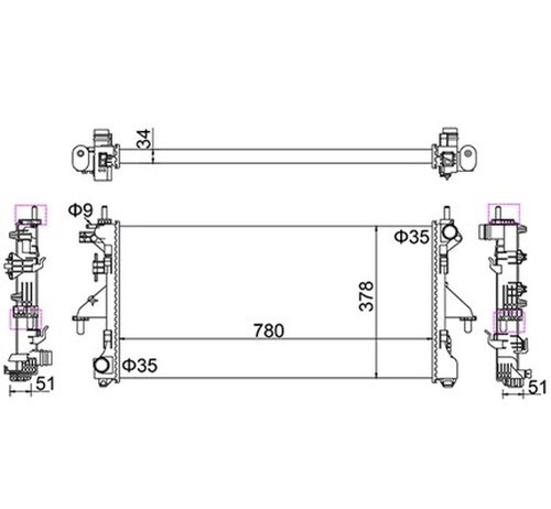 Hart 629 175 radiateur - hart,