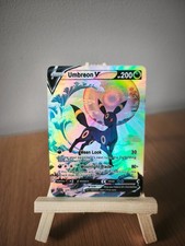 Carte POKEMON UMBREON (Noctali) brillante et texturée FANART HOKUSAI Japon