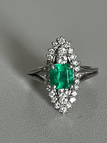 6614 bague marquise - 6614-, platine