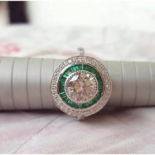 Bague mariage art déco - de,