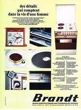 PUBLICITE  1974   BRANDT    cuisinière gazinière