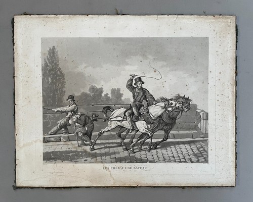 Les chevaux bateau gravure - chevaux, de