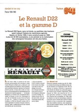 TRACTEUR RENAULT D22 et la Gamme D & Sur 4 Pages