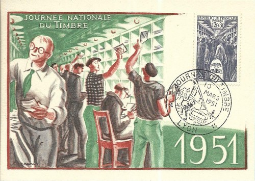 09879 fdc carte - 1er, jour