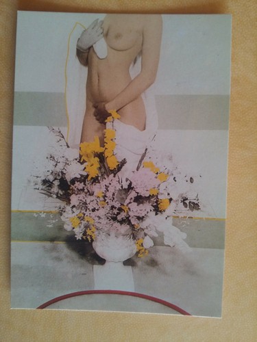 Fine nude woman white gloves