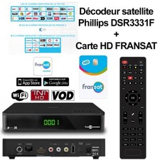 Récepteur Décodeur TV satellite DSR3331F Connect TNT HD DVB-S2 STB, VOD, WIFI in