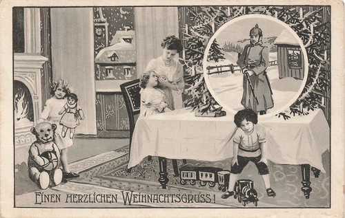 Carte postale ww1 voeux - ww1,