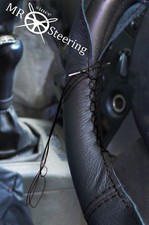 Pour Peugeot 106 1991-2004 Housse De Volant En Cuir Authentique À Double Couture