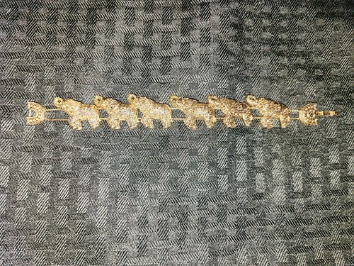 Elephant bracelet bronze - ,