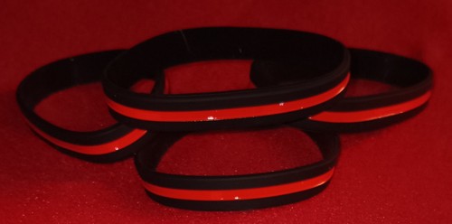Thin red line silicone - line,