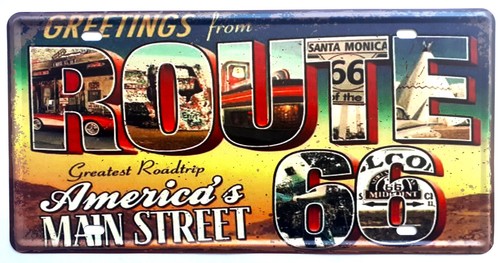 Plaque voiture greetings - de,