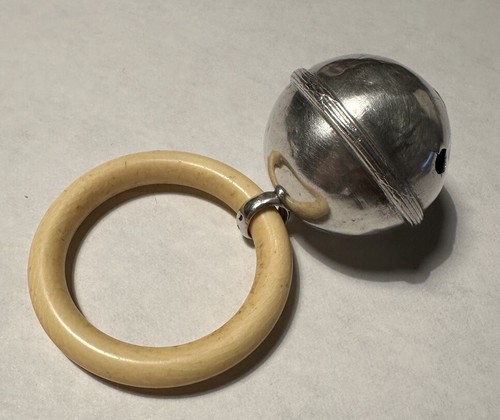 Hochet bébé argent - hochet,