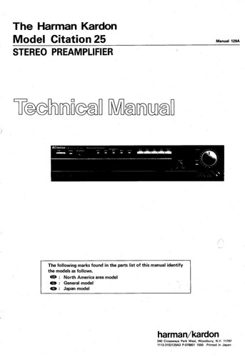 Service manuel instructions - service, d'instructions
