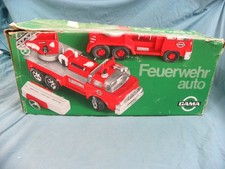 CAMION DE POMPIER TÉLÉGUIDÉ MARQUE GAMA GRANDE ÉCHELLE + BOITE