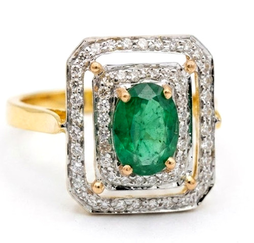 Bague mariage émeraude en - mariage,