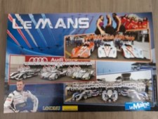AFFICHE POSTER 24 HEURES DU MANS 2011 AUDI PEUGEOT PESCAROLO 24H LE MANS