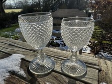 Genevieve lethu  15 Verres Moulé Inspiration Baccarat Taille Diamant  Eau & Vin