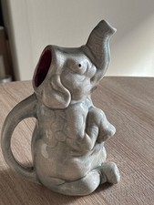 Ancien pichet zoomorphe éléphant en barbotine numéro 4601