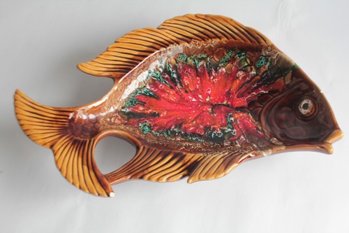 Plat céramique poisson - plat,