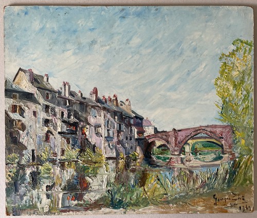 Tableau peinture couteau - tableau,
