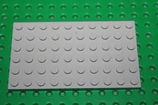 Lego light gray plate 6x10 - light, ref