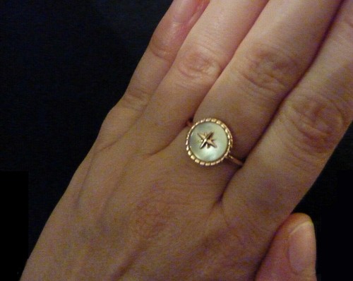 Bague fine plaqué rose - bague,