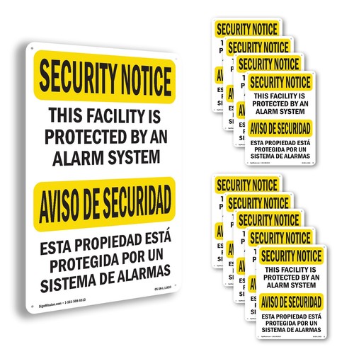 Protected alarm bilingual - by,