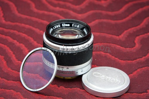 Canon lens 50mm ltm l39 - f1.8,