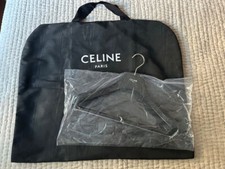 CÉLINE Housse de Transport Vêtement Noire Moiré Neuve et son Cintre  115 x 67 cm