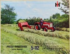 prospectus brochure mac cormick International 5-112 presse ramasseuse tracteur