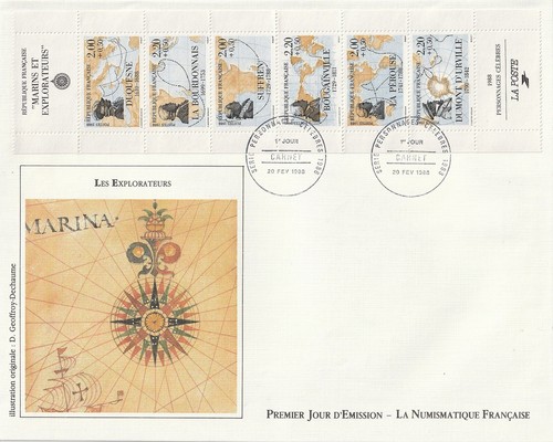 Enveloppe 1er jour 1988 - enveloppe,