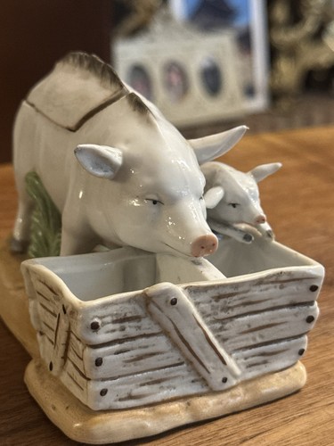 Moutardier salerons porcelaine - salerons,