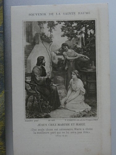 Image pieuse jesus chez - , marthe