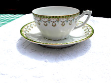 TASSE A CAFÉ ANCIENNE LIMOGES MARIE-ANTOINETTE signé  MADESCLAIRE  époq an 1906