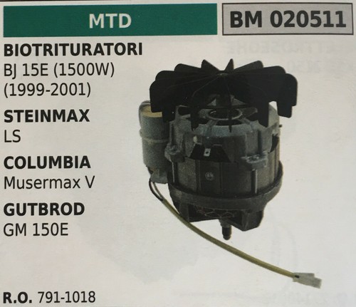 Moteur éléctrique brumar mtd - moteur,