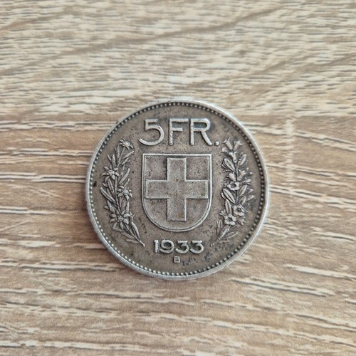 Francs 1933 berne - b, argent