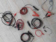 Lot de 8 Cordons Allume Cigare - Pinces Crocodiles - Fiche Bananes Occasion