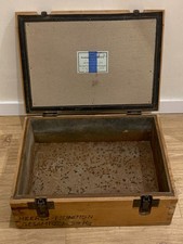 MILITARIA ALLEMAND : CAISSE BOIS « LUFTDICHTER PATRONENKASTEN » MUNITION 9MM P08